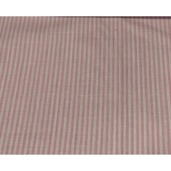 Pink & White Striped Cotton Fabric Fat Quarter 18" x 22" Craft Quilting Sewing M - Picture 1 of 4